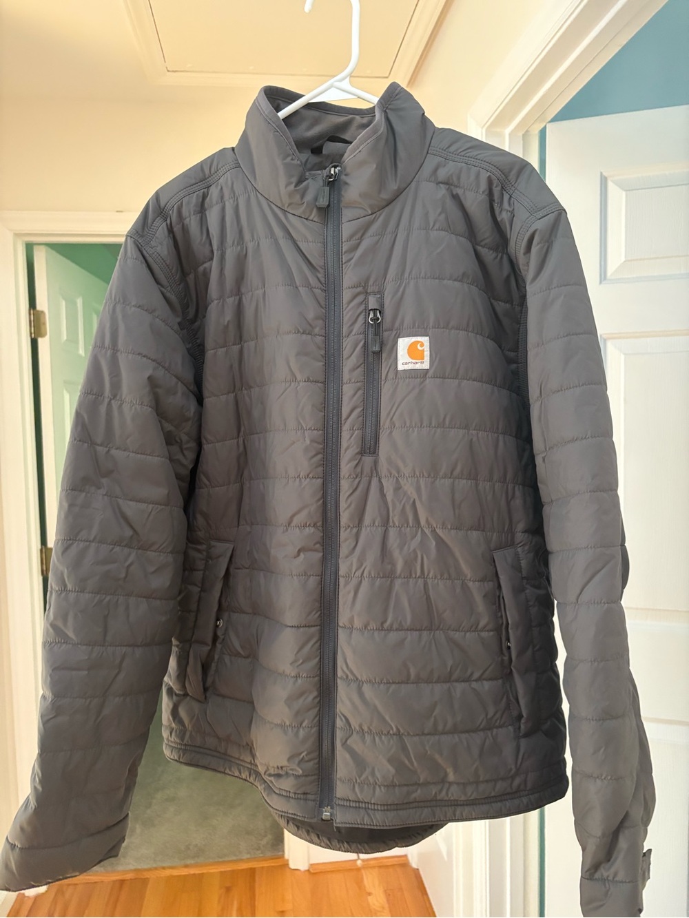 Carhartt Men's Dark Gray Quilted Insulated Puffer Jacket